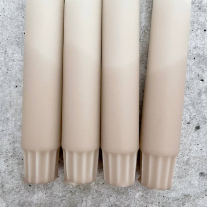 Wolkenreich-Dip Dye Kerzen | Boho beige | 4er Set