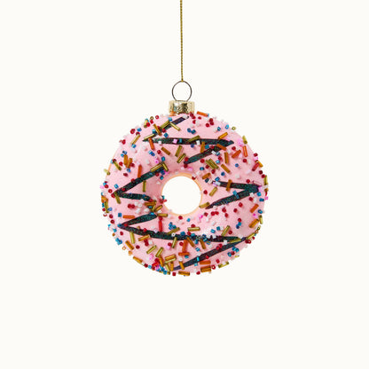 By Vivi-weihnachtlicher Anhänger Donut, Glas mit Glitzer