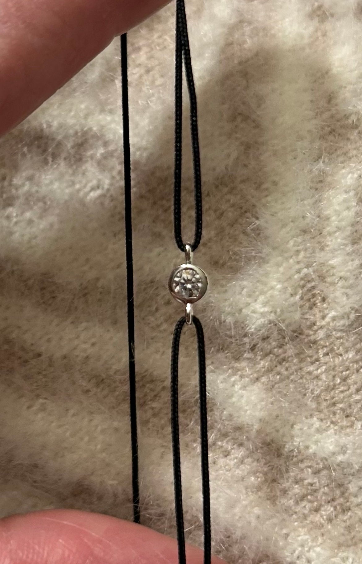 Leaf Jewelry- Glücksbändchen Pure, 925 Sterlingsilber,Black