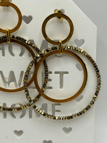 Statement Ohrringe Gold – Modernes Design – Bazou