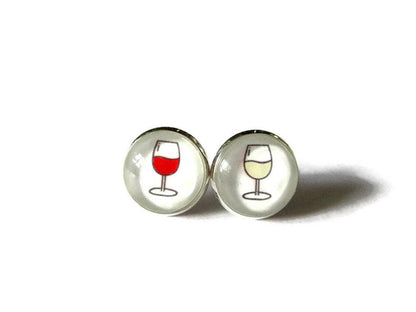 Dans lˋair du temps bijoux-Weinglas Ohrstecker „Cheers!“ – Kleine Gläser, große Lebensfreude