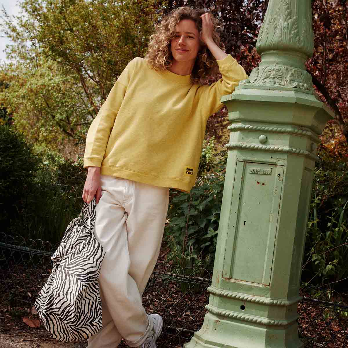 Rose in April: Große TASCHE ELISA ZEBROU GREIGE: GREIGE / Zebra