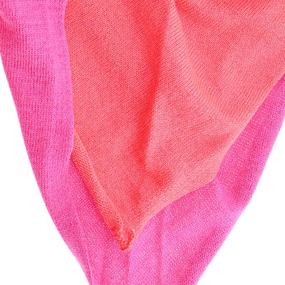 Lot83- Schal Fien Twin - Neon Orange Pfirsich, Feinstrick