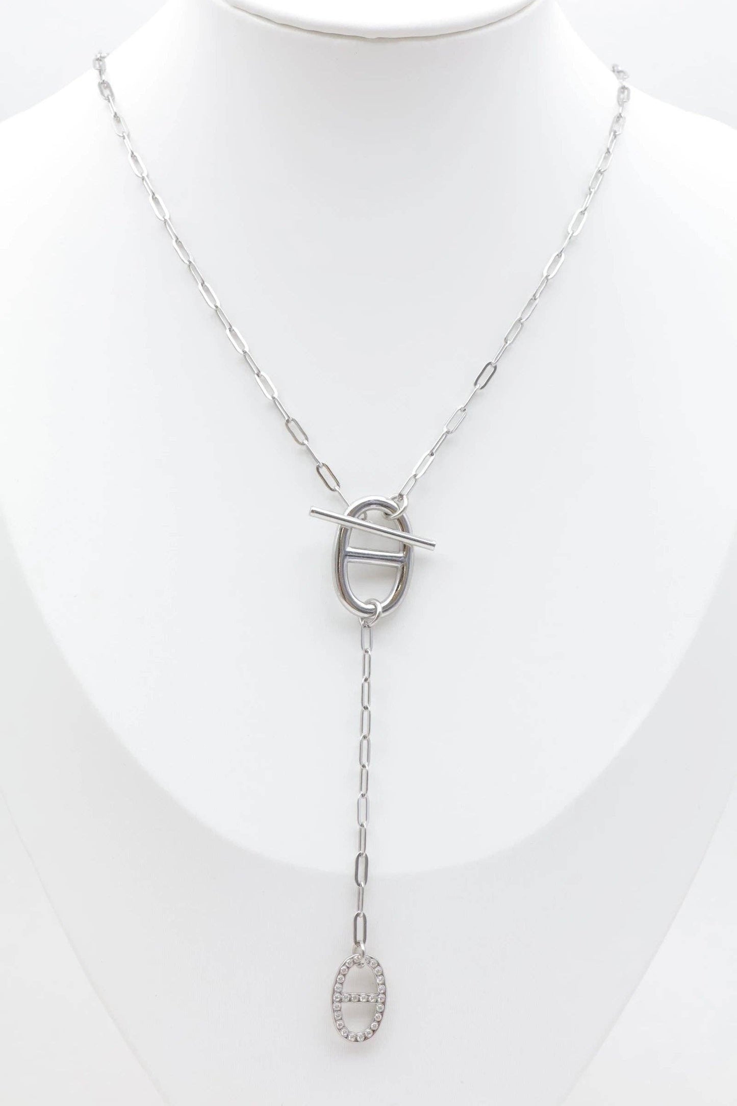 Y-Halskette // aus Edelstahl mit Strass