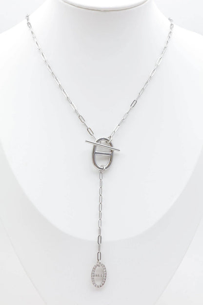 Y-Halskette // aus Edelstahl mit Strass