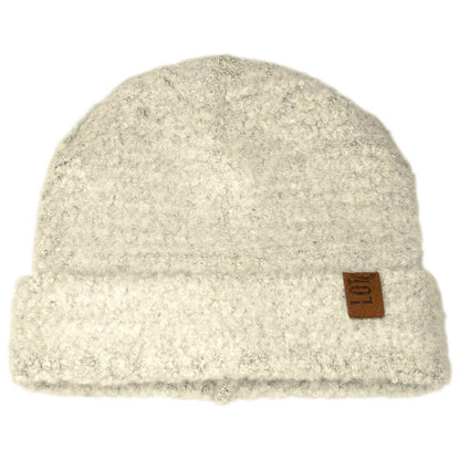 Lot83 Beanie Mütze Suus Off weiß/grau, warm und kuschelig