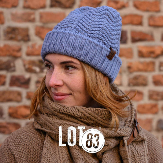 Lot83-Strickmütze Sophie Lavender, warm und weich
