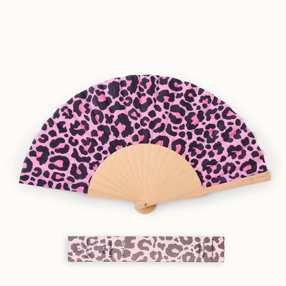 By Vivi: Fan Pink Leopard, Fächer