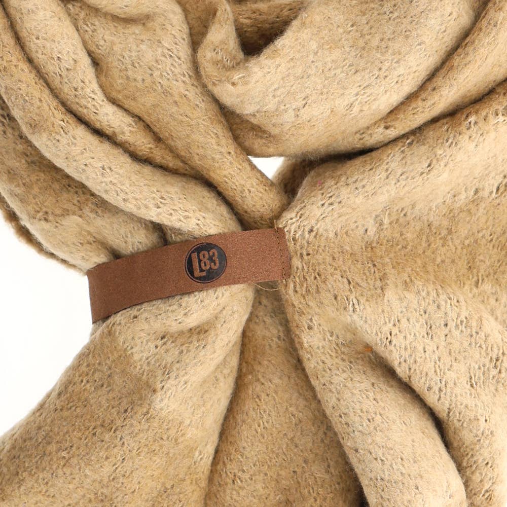 Lot83 Schal Damen Zebra Beige &Camel, herrlich weich und warm