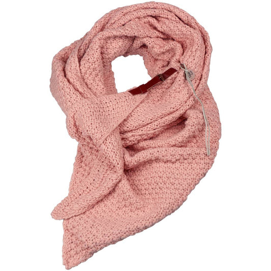 Lot83 Dreieckschal in Hellrosa, modern in Grobstrick