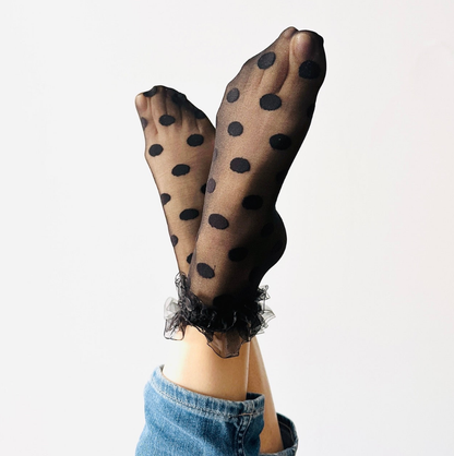 Sockette-Serena Polka Dot Socken - Knöchelsocken