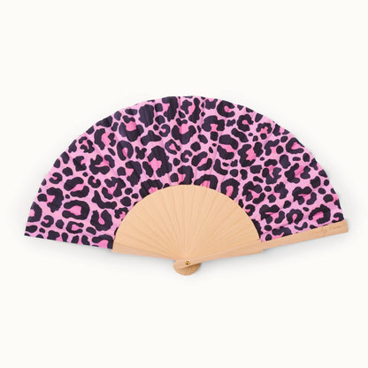By Vivi: Fan Pink Leopard, Fächer