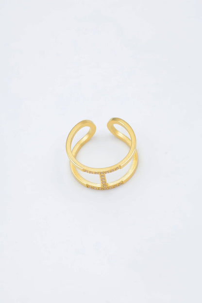 Ringe // aus Edelstahl und goldplattiertem Stahl