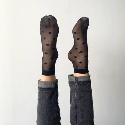 Sockette-Florence — 2er-Pack — Mid-Low-Socken in Beige und Schwarz