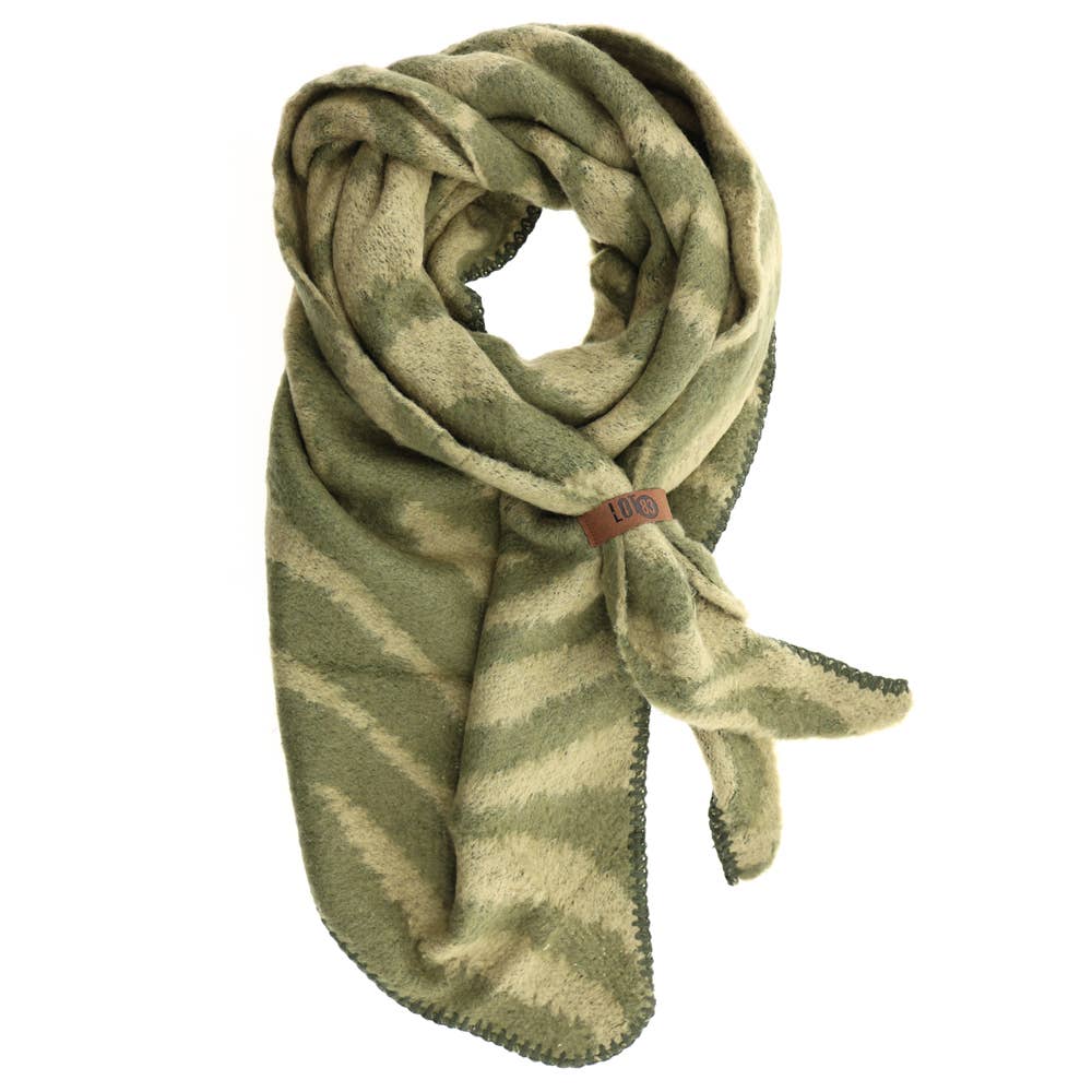Schal Nina Zebra Khaki