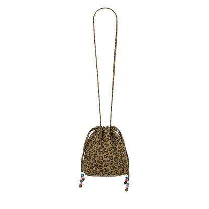 BILLIE PALOMA GRAOU OLIVE - Umhängetasche mit Leopardenmuster