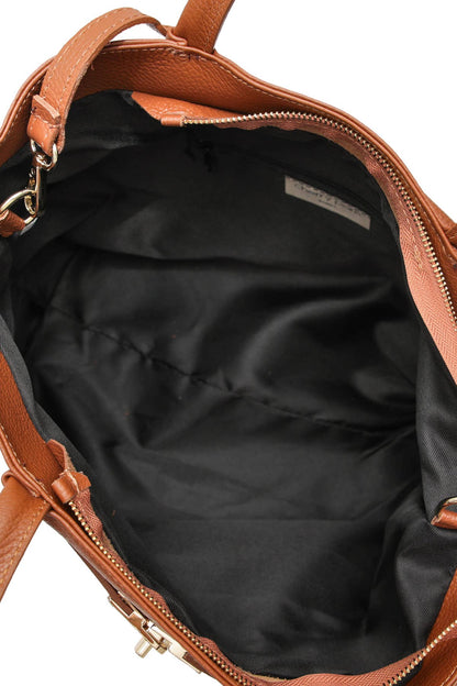 Cherry Paris Tote Bag in Cognac aus Rindsleder