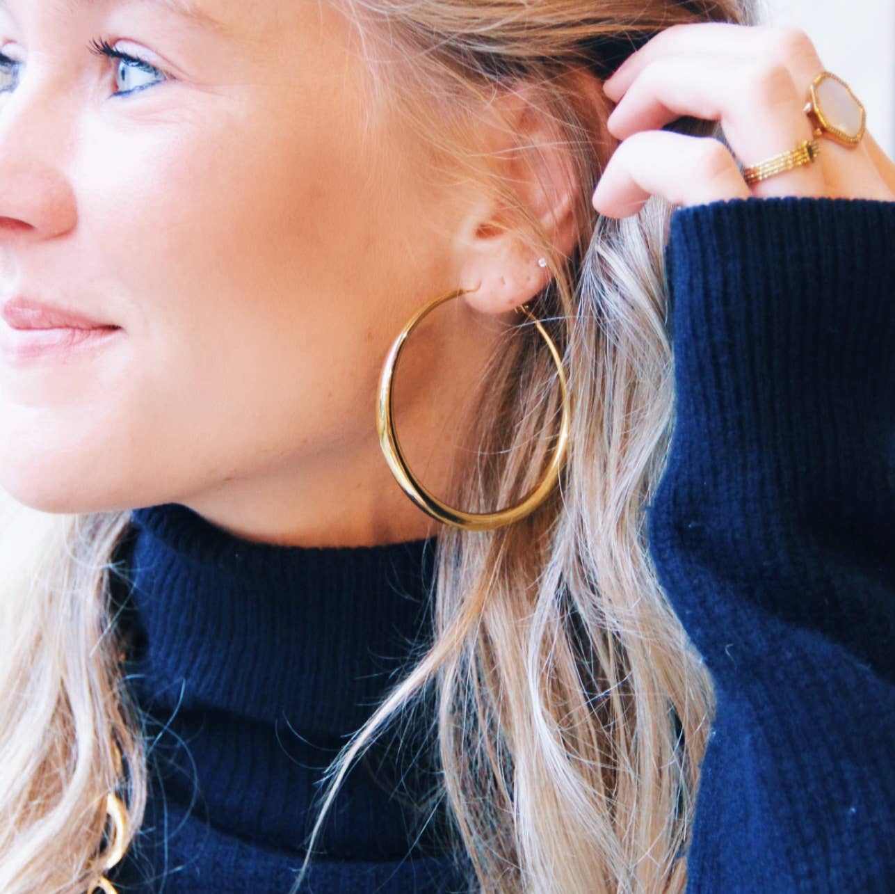 Kühn Ohrringe '60mm' Kreolen