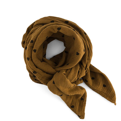 Rose in April: Halstuch HERZKÜMMEL: KÜMMEL / HERZ / L 110*110