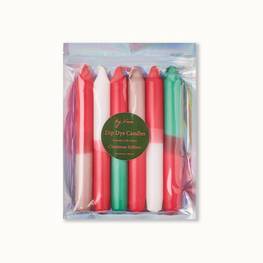 Dip-Dye-Kerzenset: Weihnachtsedition