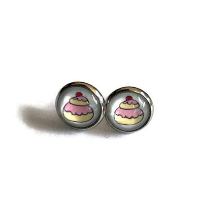 Dans lˋair du temps bijoux- Cupcake Ohrstecker „Mon petit chou“ – Süßer Charme für jeden Tag