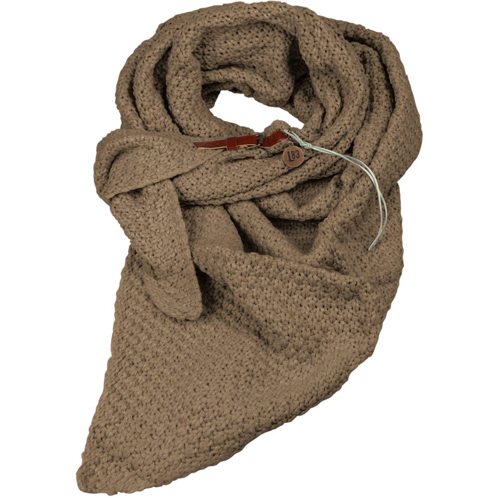 Lot83 Schal in Taupe, Strick- weich und warm