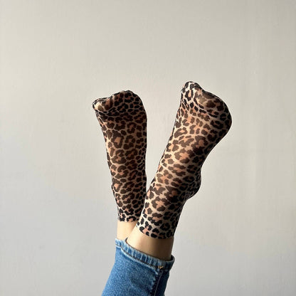 Sockette-Jane Leopard Socken Damen