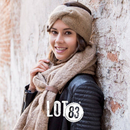 Lot83 Schal Nina Camel, weich und kuschelig