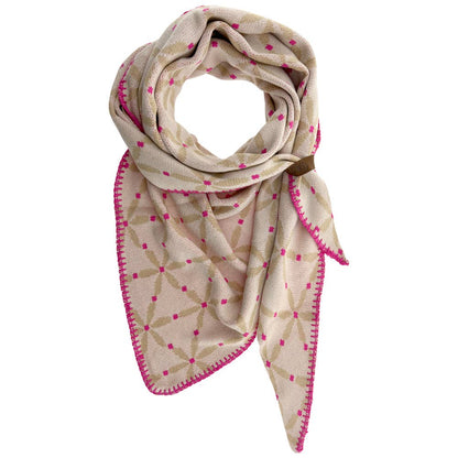 Lot83 Schal Jasmin Beige, Feinstricktuch