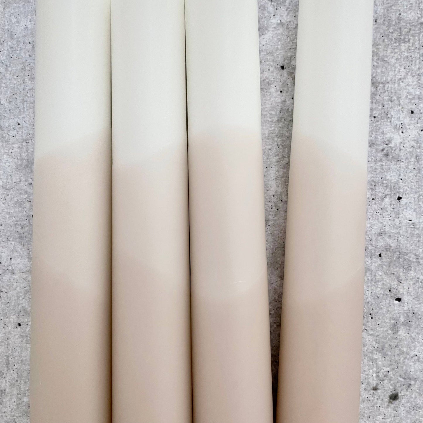 Wolkenreich-Dip Dye Kerzen | Boho beige | 4er Set