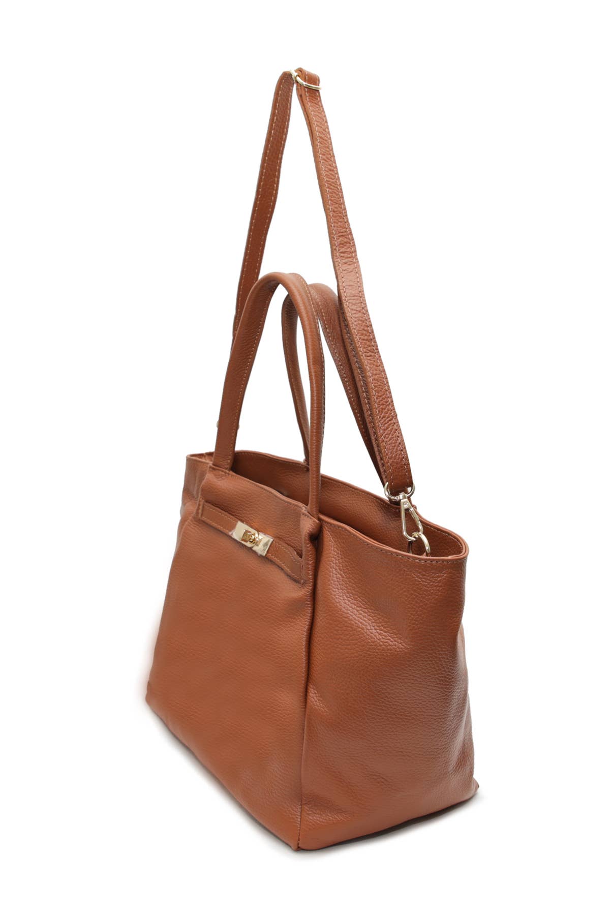 Tasche Aria in Cognac, echtes Leder