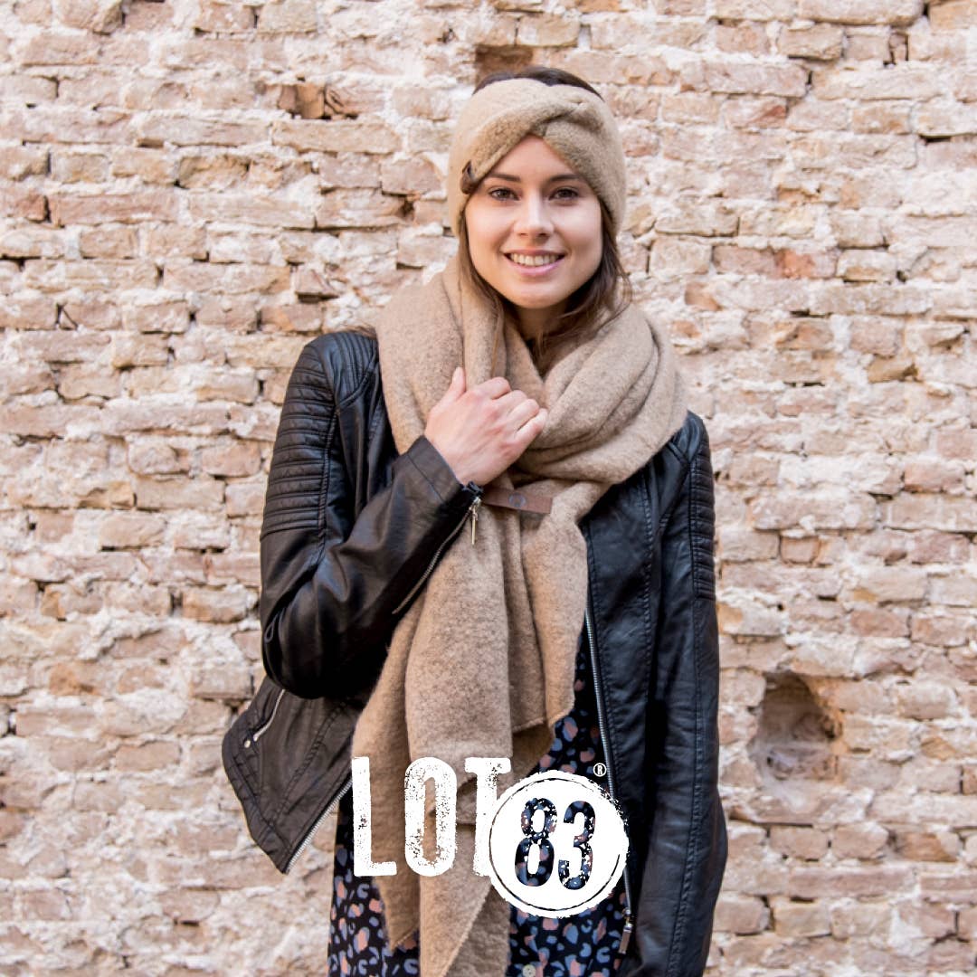 Lot83 Halstuch Schal Fem in Camel, weich und stylisch