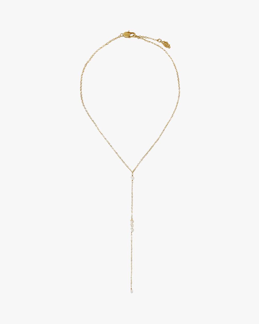 Helles Paris-ISLA Halskette, vergoldet mit Süßwasserperlen