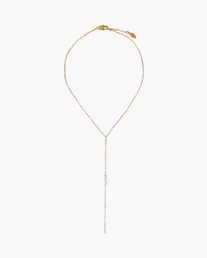 Helles Paris-ISLA Halskette, vergoldet mit Süßwasserperlen