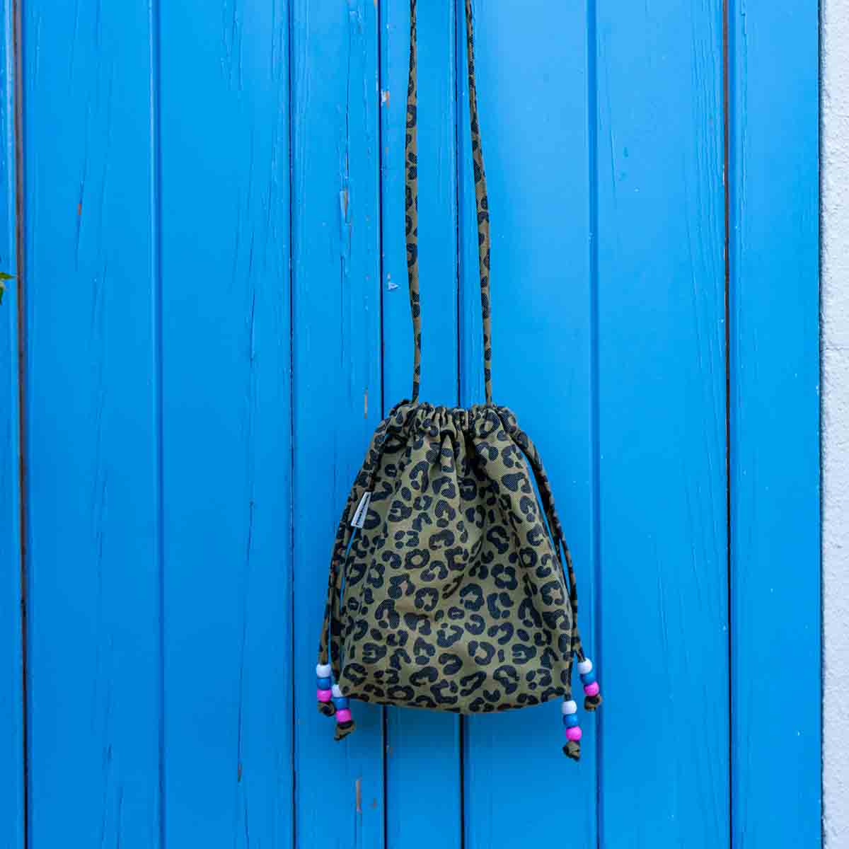 BILLIE PALOMA GRAOU OLIVE - Umhängetasche mit Leopardenmuster