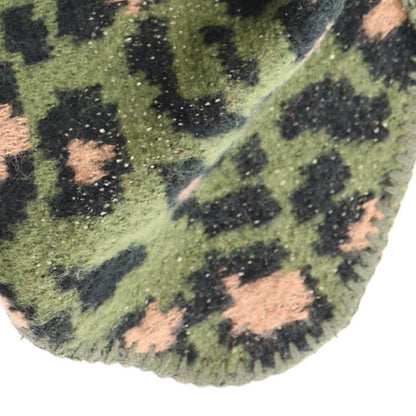 Lot83-Schal Nina Leopard Khaki, kuschelig
