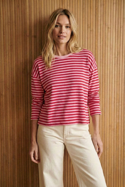 Cropped Shirt mit Streifen in verschiedenen Farben, Einheitsgröße 36-42
